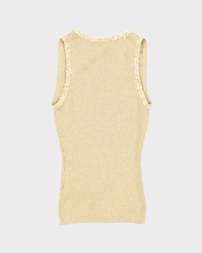 Vintage 90s Jacob Sequin Sparkly Knit Top - XS sold by Rokit product image thumbnail 2