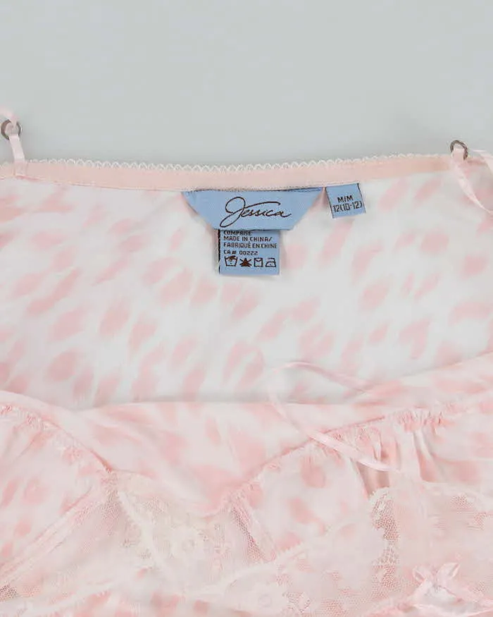 Jessica Pink Satin Animal Print Slip - M sold by Rokit product image thumbnail 5