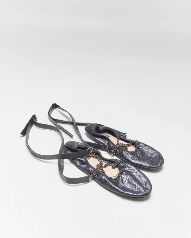 Valentino Garavanii Ankle Chain Ballet Flats - UK3.5 sold by Rokit