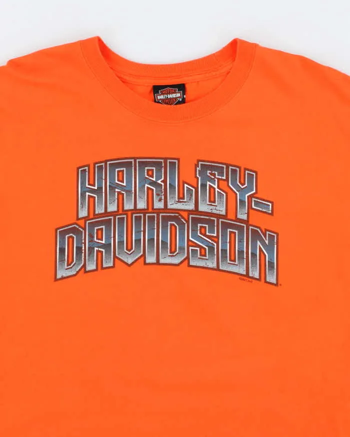 Men's Harley Davidson Orange Long Sleeve Shirt - L sold by Rokit product image thumbnail 3