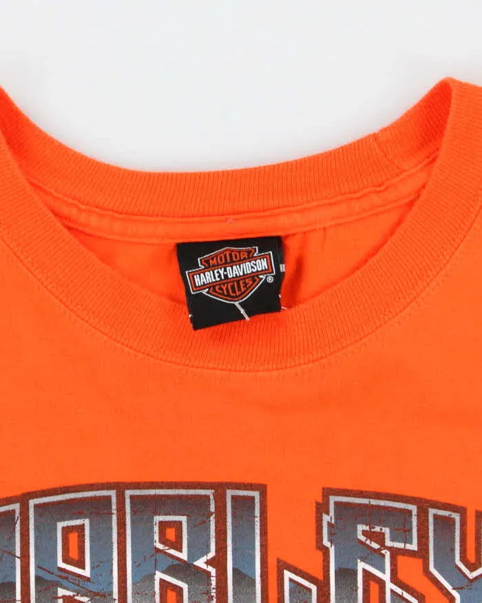 Men's Harley Davidson Orange Long Sleeve Shirt - L sold by Rokit product image thumbnail 5