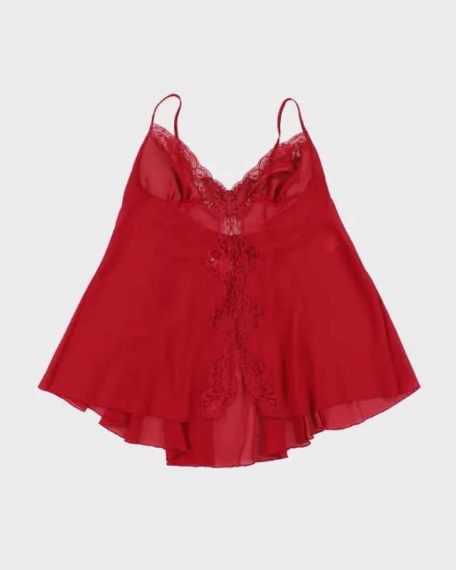 Vintage 90s Versallies Sheer Cami - L sold by Rokit