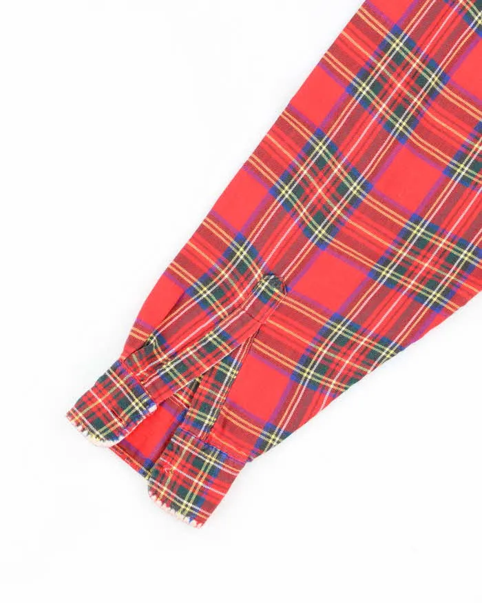 Vintage L.L. Bean Red Tartan Oversized Flannel Shirt - XL sold by Rokit product image thumbnail 3