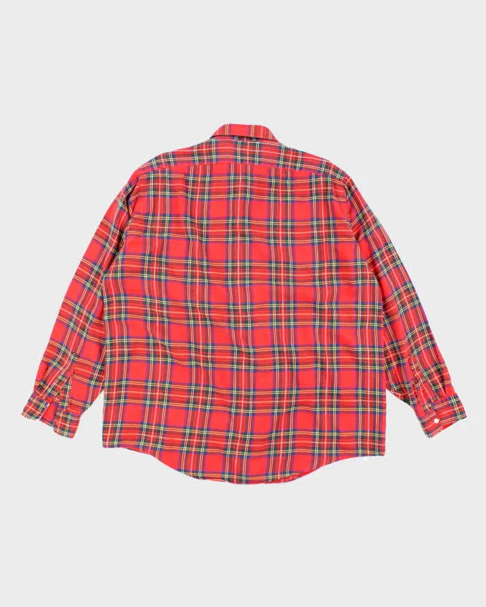 Vintage L.L. Bean Red Tartan Oversized Flannel Shirt - XL sold by Rokit product image thumbnail 2