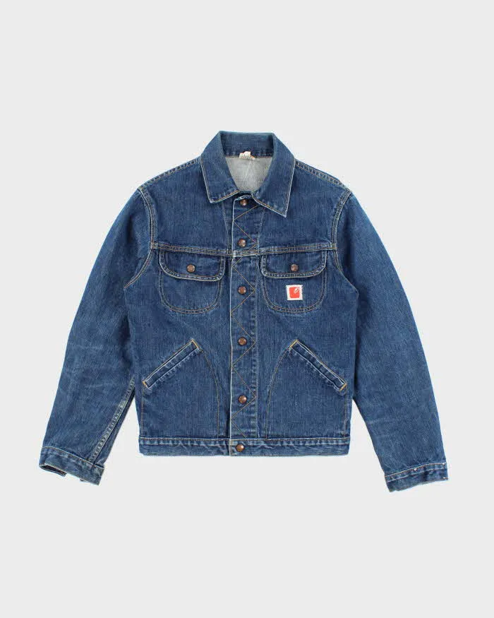 Vintage 80's GWG Dark Wash Denim Trucker Jacket - M sold by Rokit
