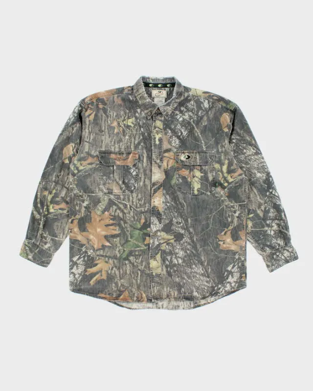 Vintage 2000's Mossy Oak Camouflage Heavyweight Long Sleeve Shirt - L sold by Rokit