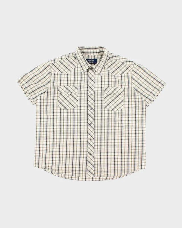 Vintage Levi's Signature Snap Button Short Sleeve Western Shirt - XL sold by Rokit
