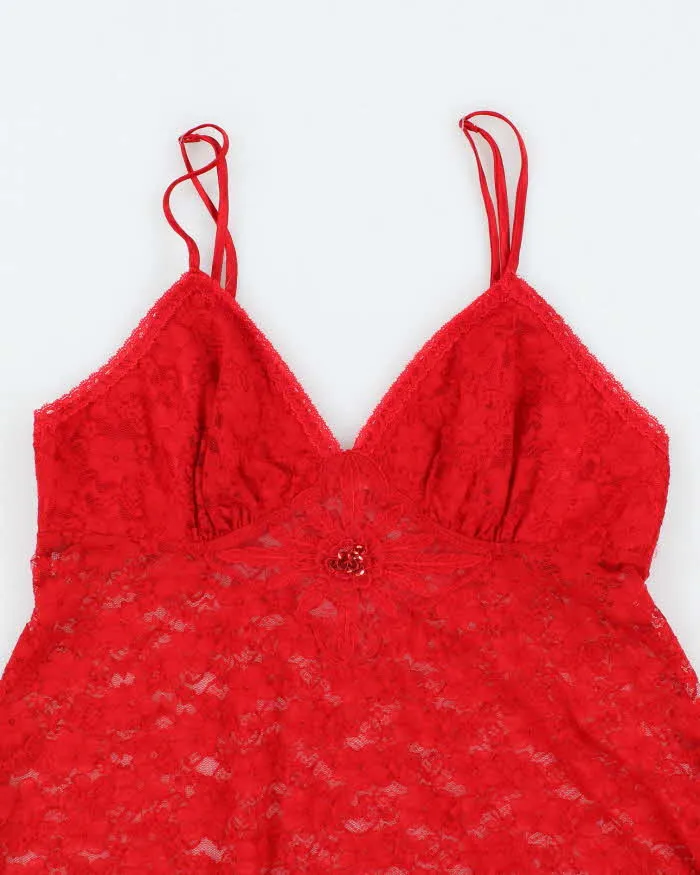 Vintage Y2k 00s Sentiments Lace Cami - S sold by Rokit product image thumbnail 3