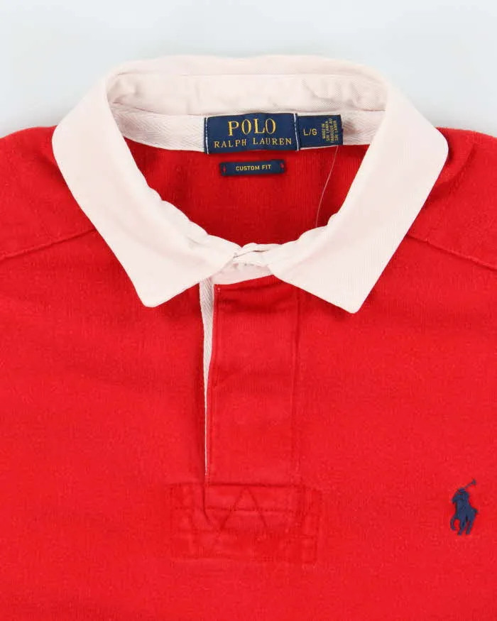 Men's Polo by Ralph Lauren Red Collared Shirt - L sold by Rokit product image thumbnail 5