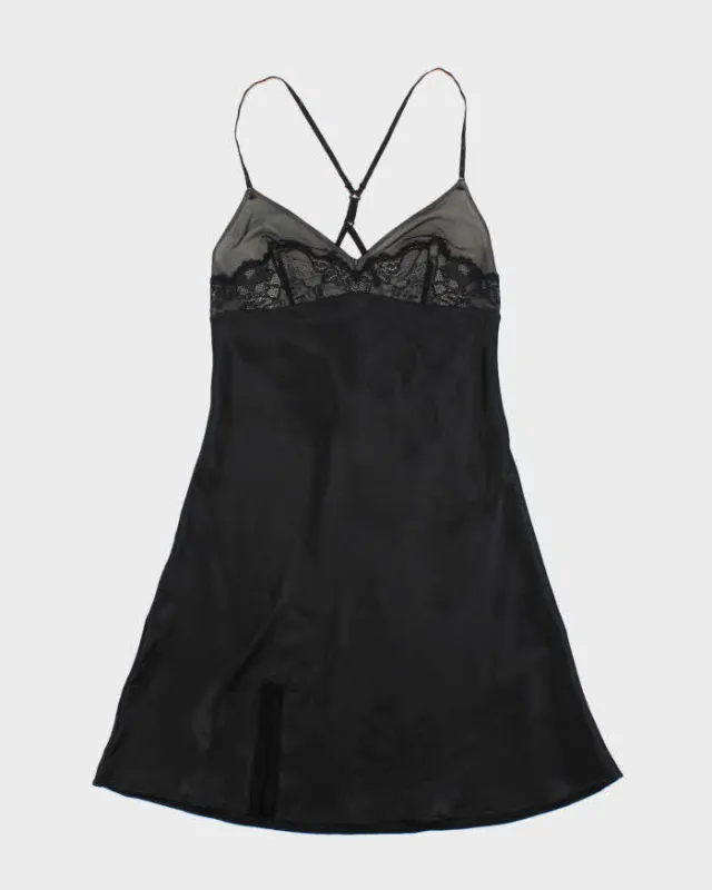 Calvin Klein Black Lace Detail Slip - XS sold by Rokit