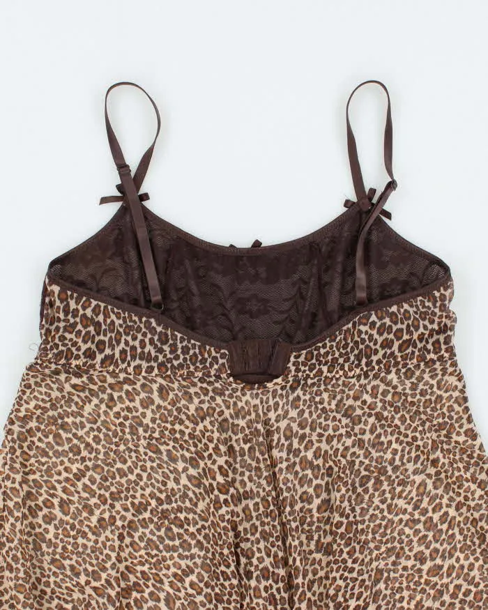 Vintage Y2k 00s Leopard Print Mesh Slip Dress - M sold by Rokit product image thumbnail 4