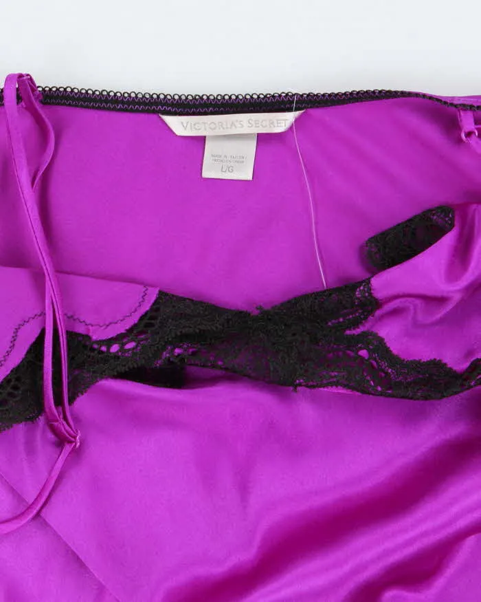 Victoria's Secret Purple Satin Lingerie Slip - L sold by Rokit product image thumbnail 5