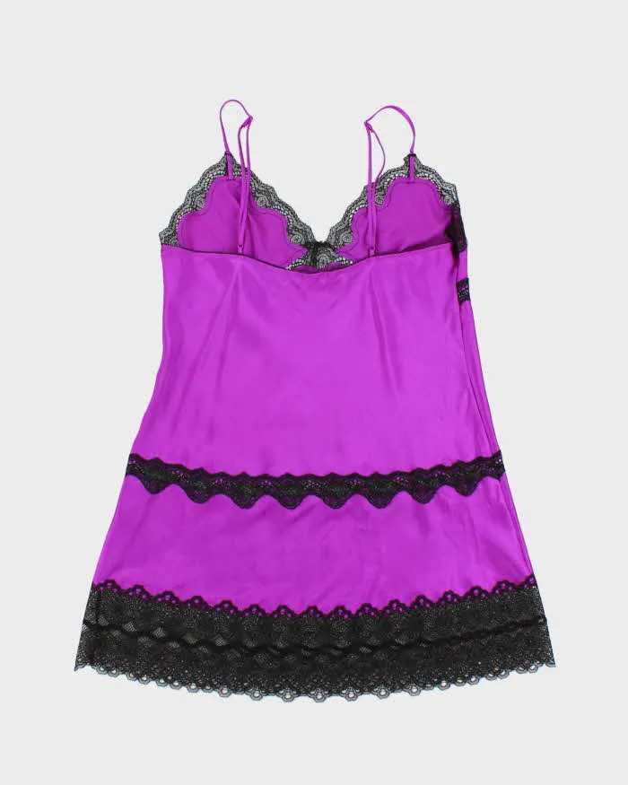 Victoria's Secret Purple Satin Lingerie Slip - L sold by Rokit product image thumbnail 2