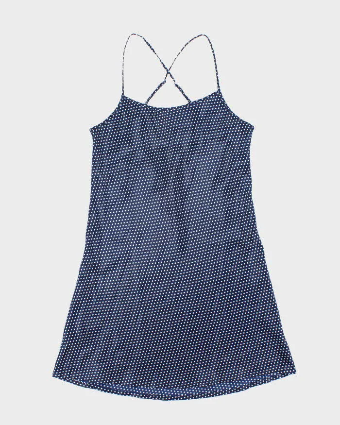 Vintage Y2k 00s La Vie En Rose Polka Dot Slip Dress - M sold by Rokit