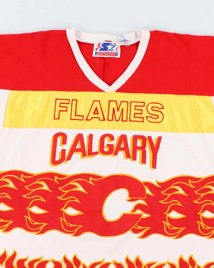 Men's 1990s Starter Flames Calgary Sports Jersey Shirt - XL sold by Rokit product image thumbnail 3