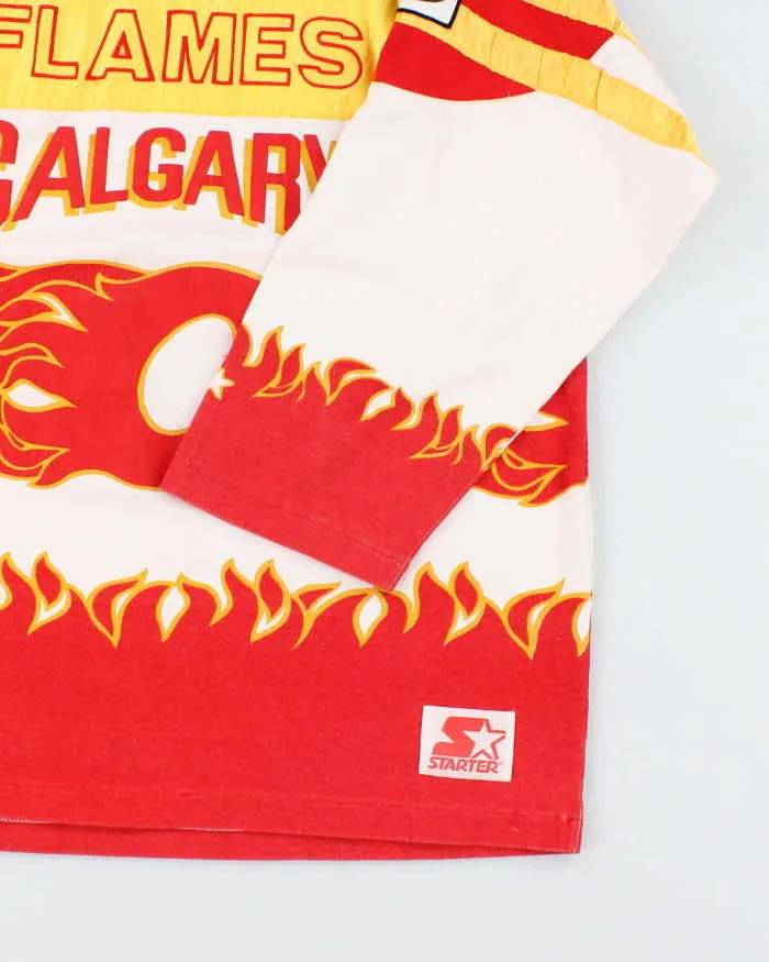 Men's 1990s Starter Flames Calgary Sports Jersey Shirt - XL sold by Rokit product image thumbnail 4