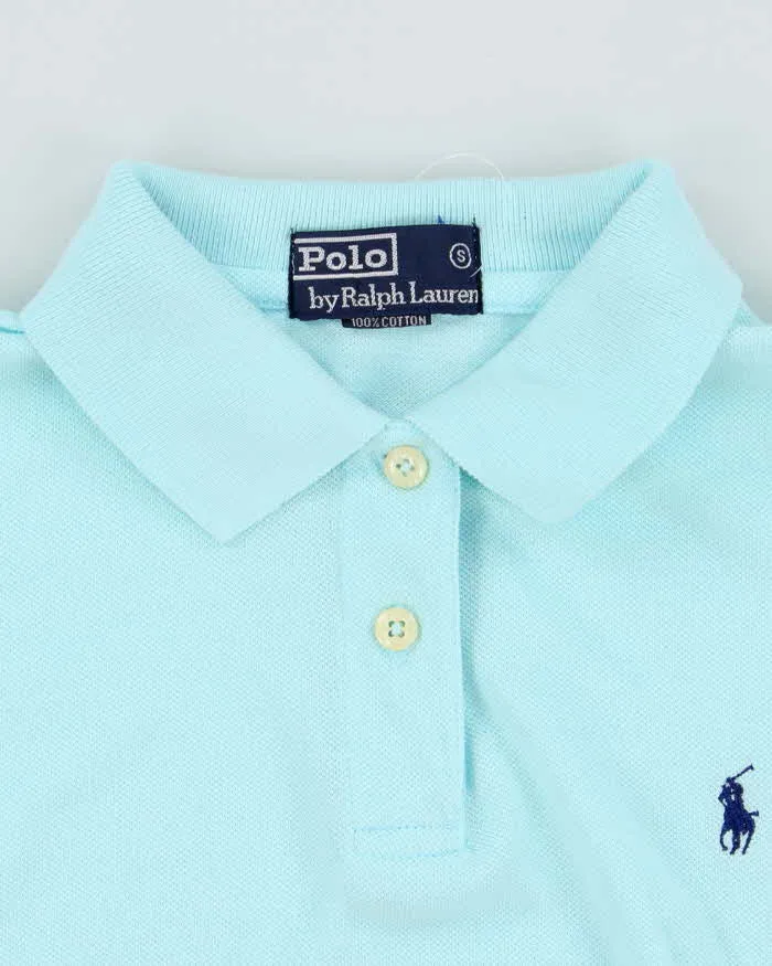 Vintage 1990s Polo by Ralph Lauren Robin's Egg Blue Collared T-Shirt - S sold by Rokit product image thumbnail 5
