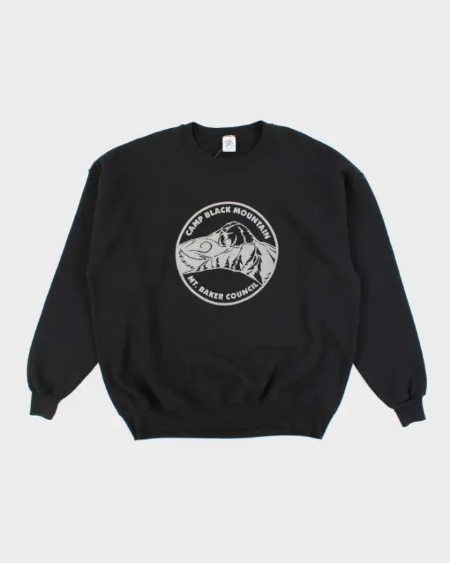 Vintage 90's Camp Black Mountain Ski Graphic Sweatshirt - XXL sold by Rokit