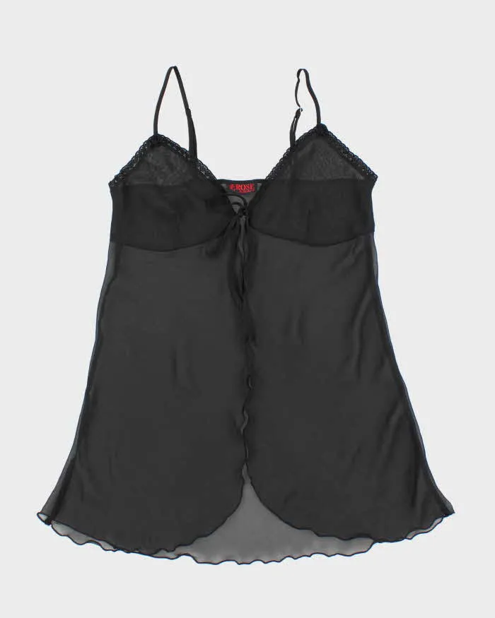 Vintage 90s Rose Mesh Cami - M sold by Rokit