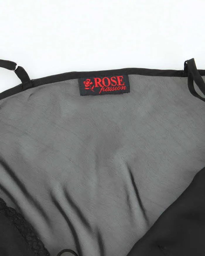 Vintage 90s Rose Mesh Cami - M sold by Rokit product image thumbnail 5