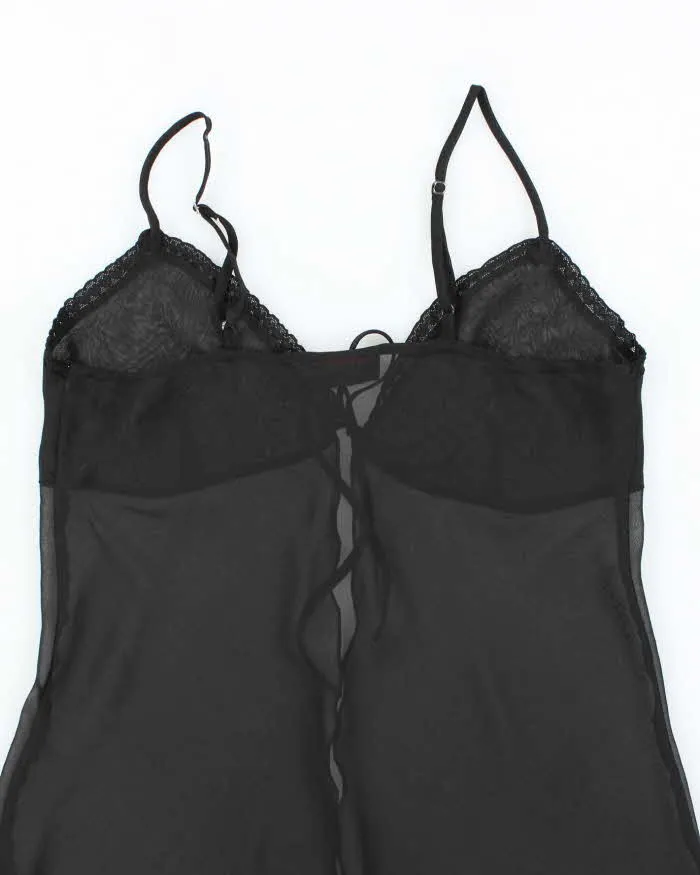 Vintage 90s Rose Mesh Cami - M sold by Rokit product image thumbnail 4