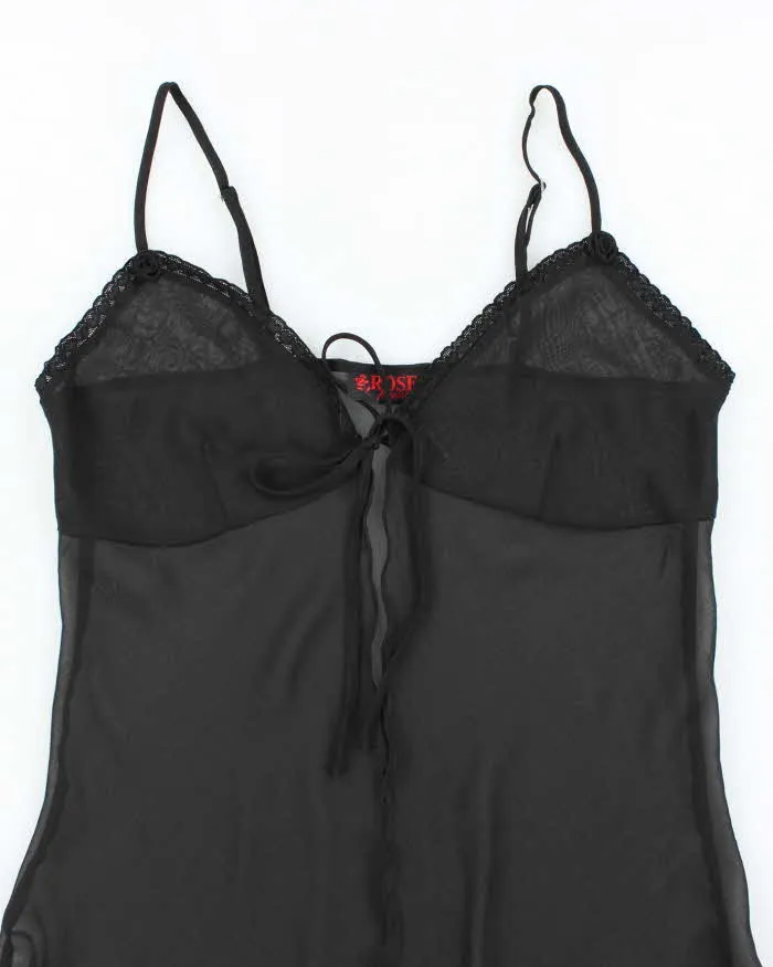 Vintage 90s Rose Mesh Cami - M sold by Rokit product image thumbnail 3