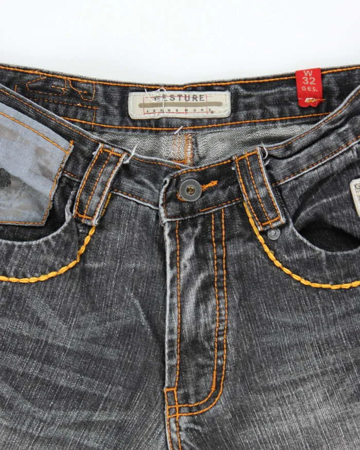 Vintage Y2K Gesture Grey Wash Flared Jeans - W28 L33 sold by Rokit product image thumbnail 5