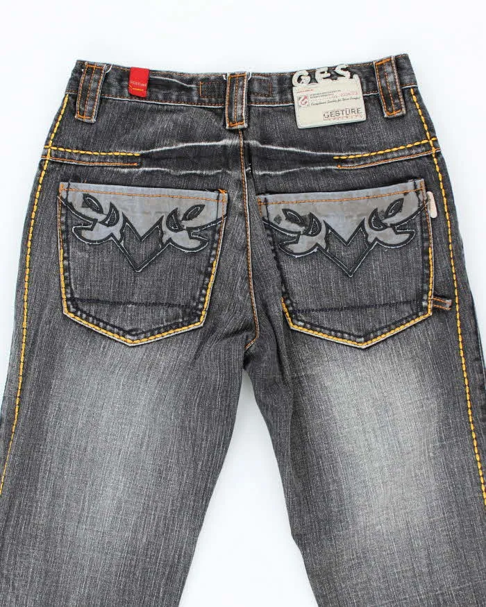 Vintage Y2K Gesture Grey Wash Flared Jeans - W28 L33 sold by Rokit product image thumbnail 4