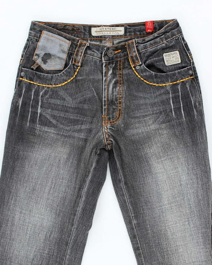 Vintage Y2K Gesture Grey Wash Flared Jeans - W28 L33 sold by Rokit product image thumbnail 3