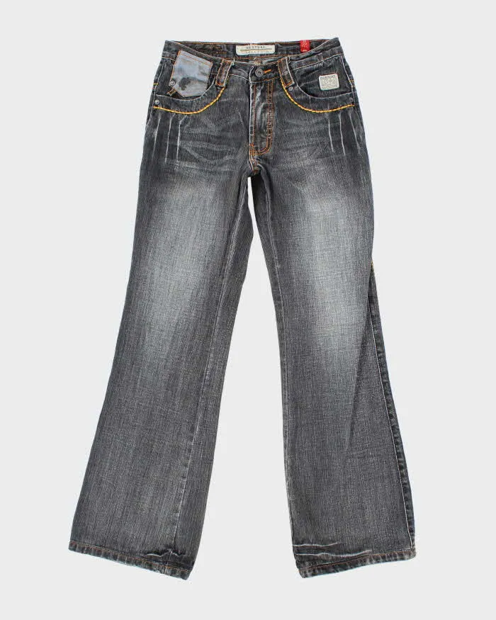 Vintage Y2K Gesture Grey Wash Flared Jeans - W28 L33 sold by Rokit