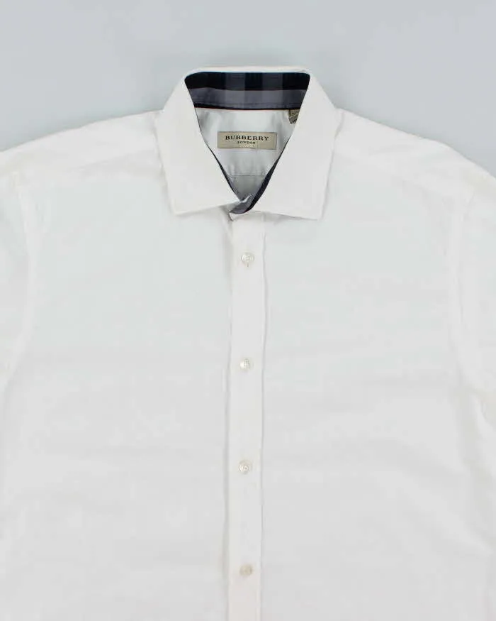 Vintage Y2K Burberry Patterned White Long Sleeve Shirt - L sold by Rokit product image thumbnail 3