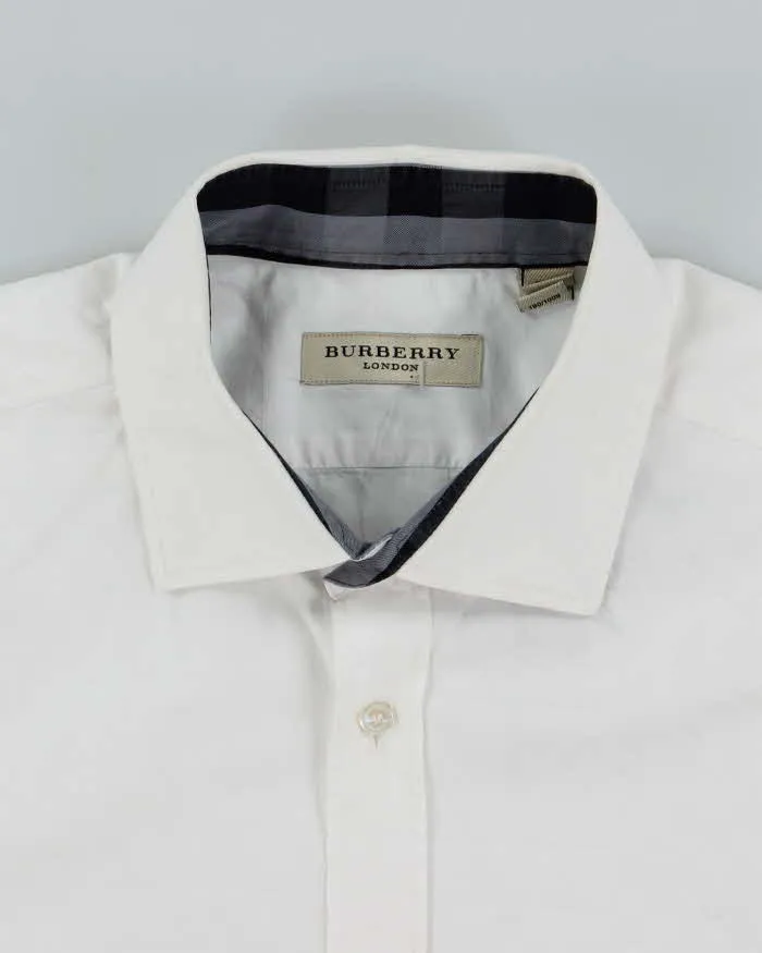 Vintage Y2K Burberry Patterned White Long Sleeve Shirt - L sold by Rokit product image thumbnail 5