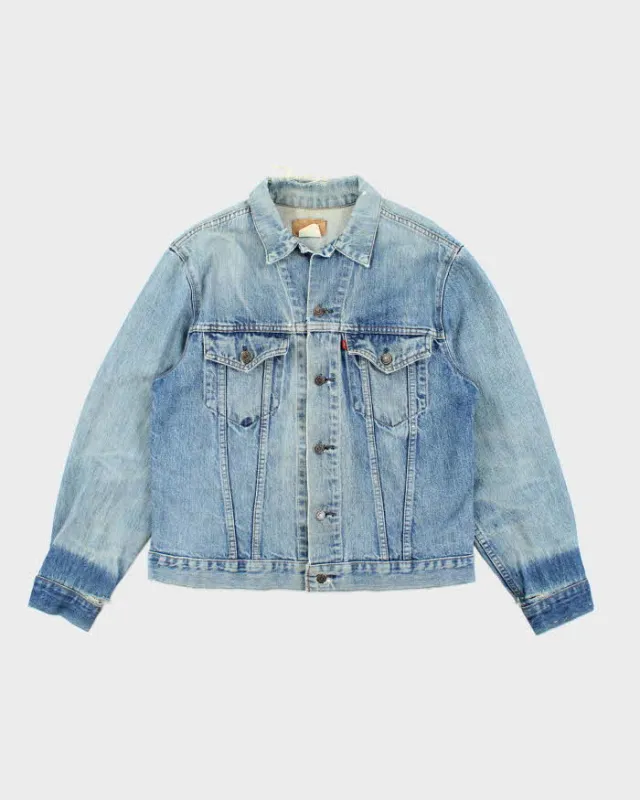 Vintage 90's Levi's Distressed Medium Wash Denim Jacket - S sold by Rokit