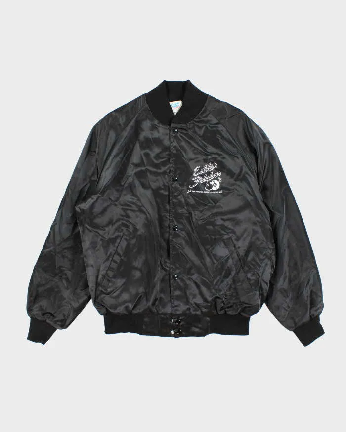 Vintage 80's Eddie Fabulous Rockin' Party Bomber Jacket - L sold by Rokit