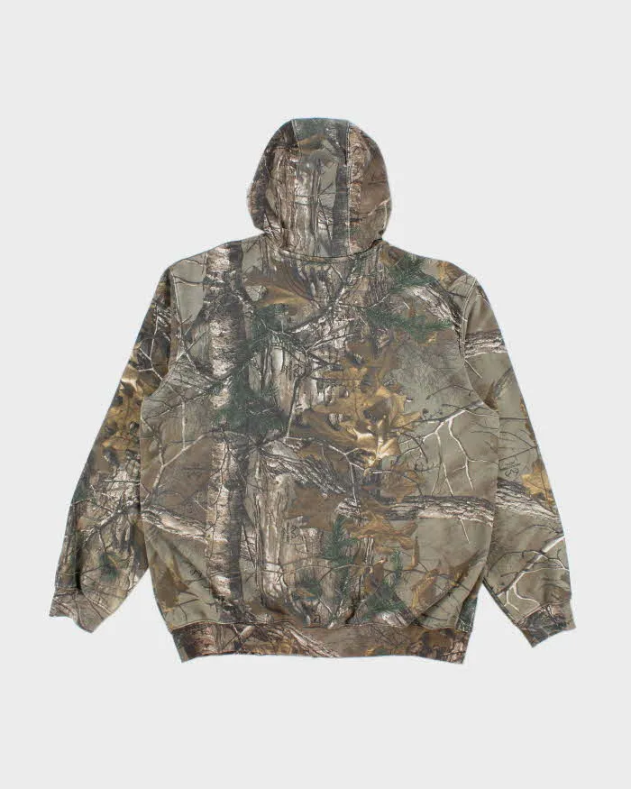 Vintage Carhartt Heavyweight Oversized Camouflage Zip Up Hoodie - L sold by Rokit product image thumbnail 2