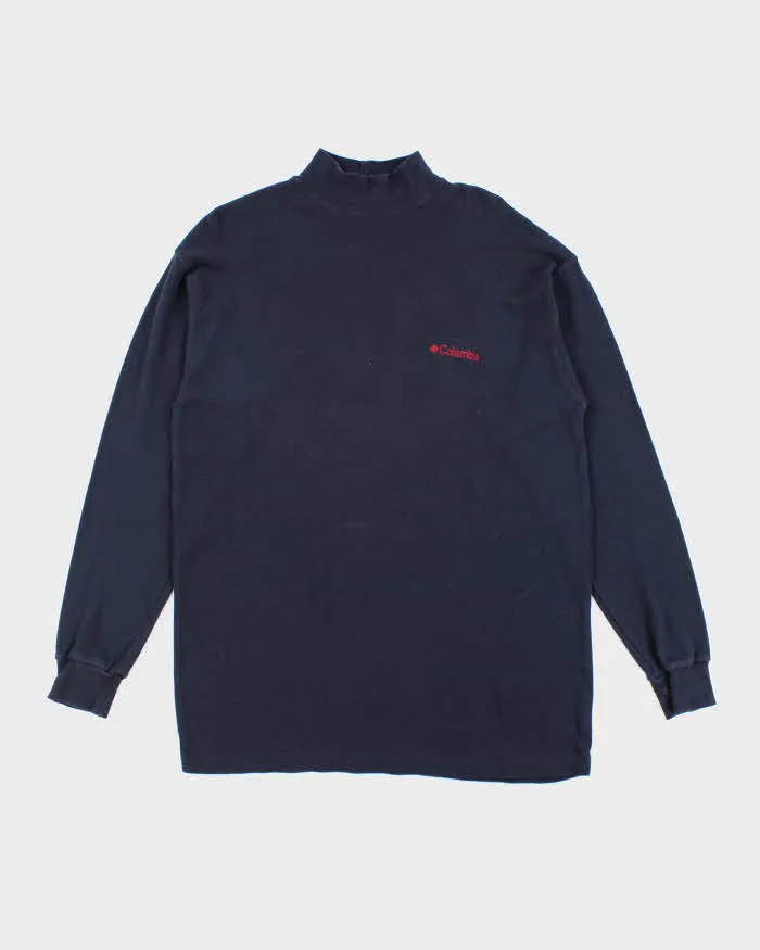 Vintage 90's Columbia Embroidered Logo Moc Neck Sweatshirt - XL sold by Rokit