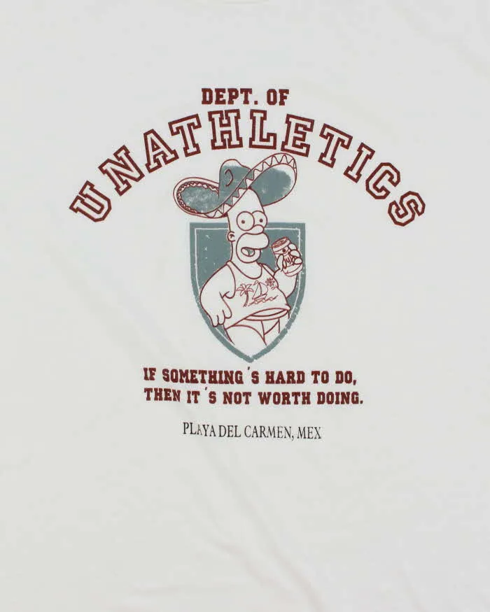 Vintage 2000's The Simpsons Dept. of Unathletics Graphic T-Shirt - M sold by Rokit product image thumbnail 3