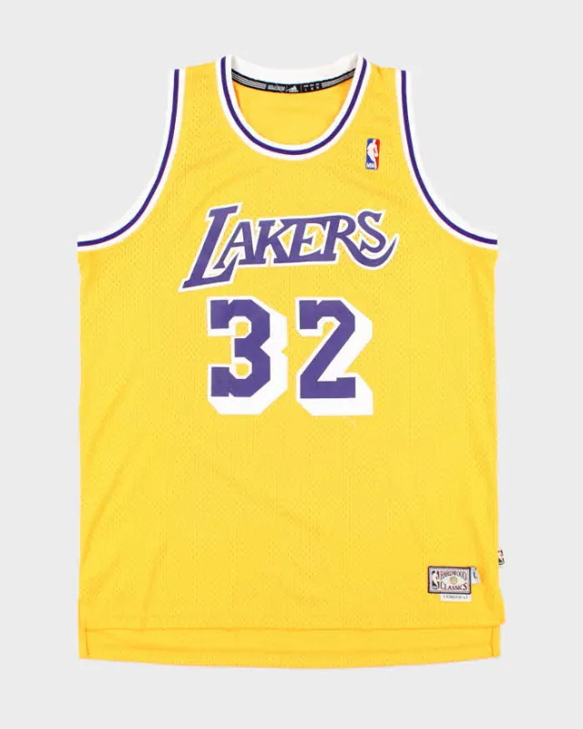 Vintage Hardwood Classics LA Lakers NBA Basketball Jersey - L sold by Rokit
