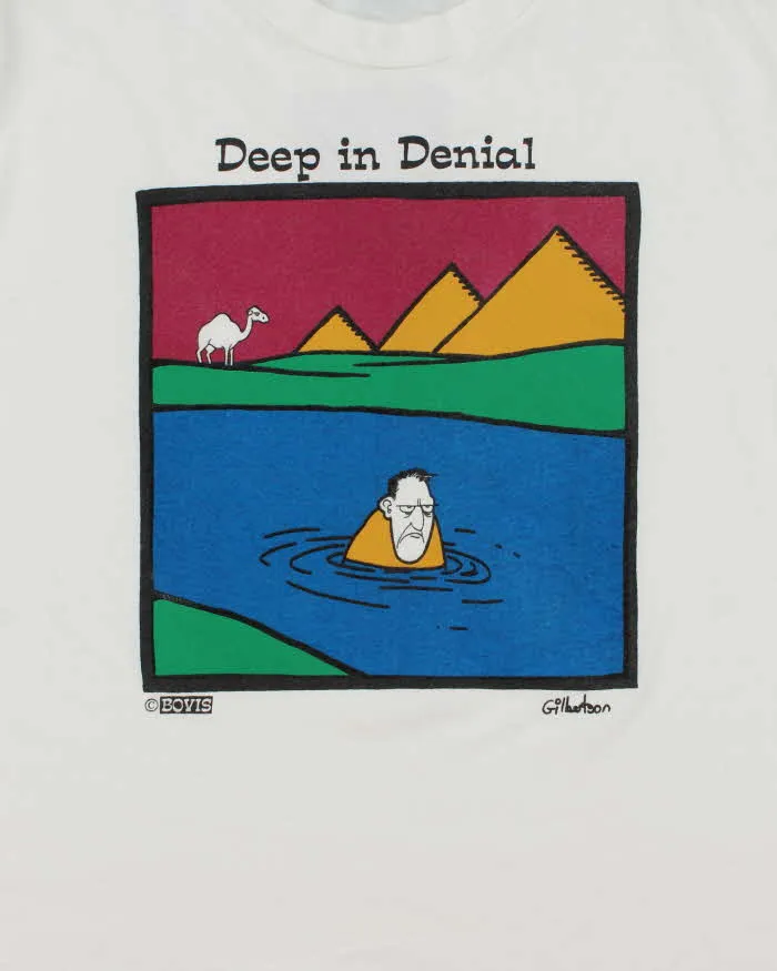 Vintage 90's Deep in Denial Bovis Art T-Shirt - L sold by Rokit product image thumbnail 3