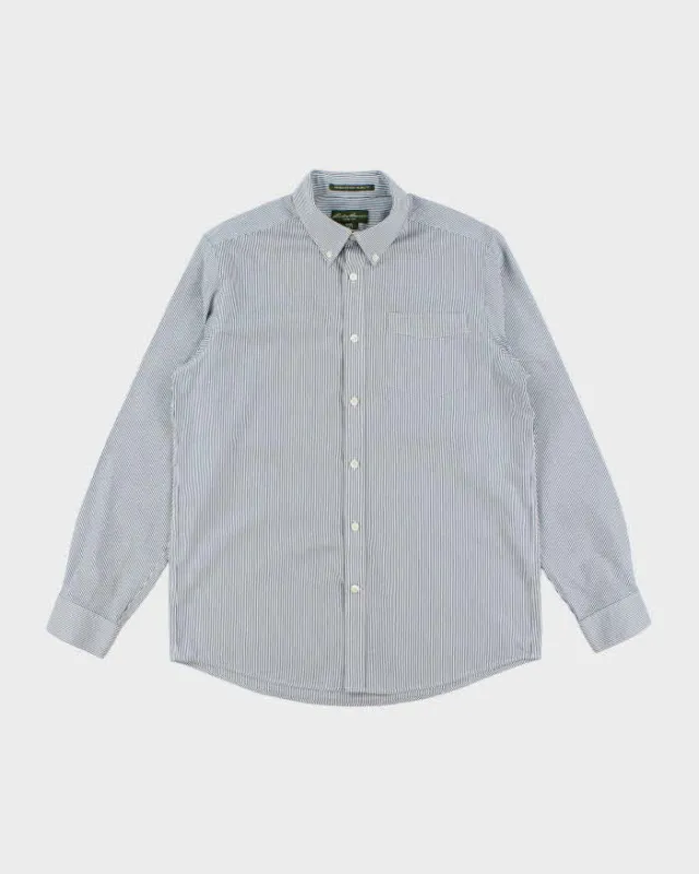 Vintage 2000's Eddie Bauer Heavyweight Striped Long Sleeve Shirt - M sold by Rokit