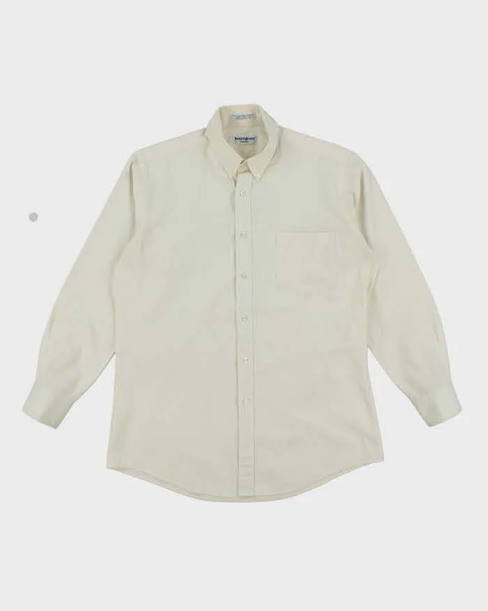 Vintage 90's Yves Saint Laurent Striped Long Sleeve Shirt - M sold by Rokit