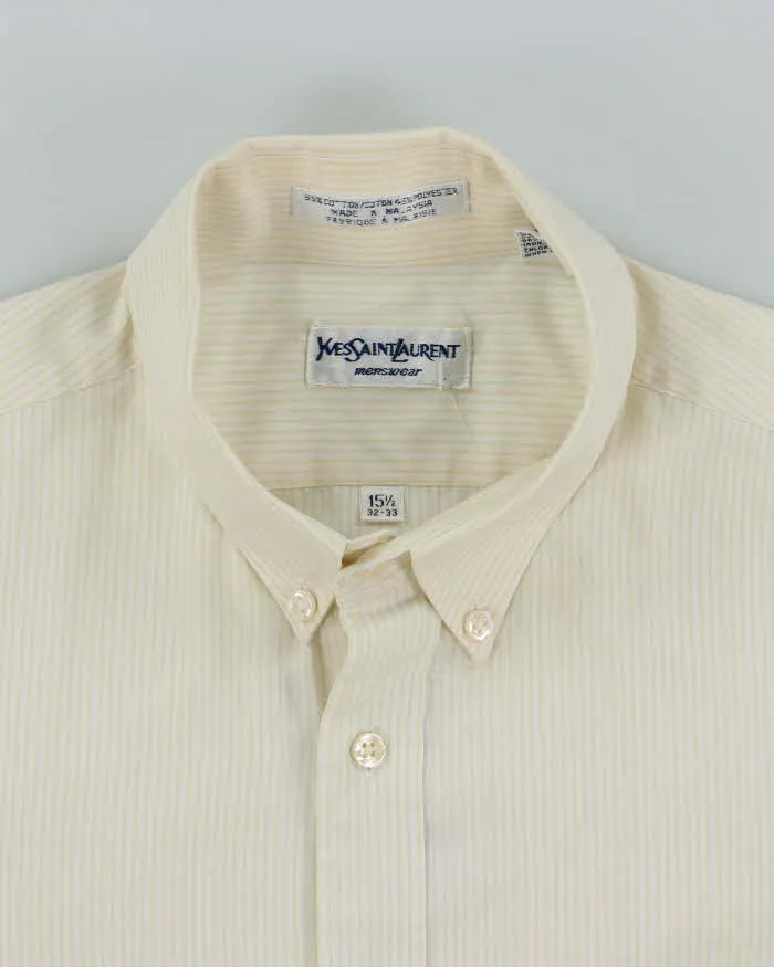 Vintage 90's Yves Saint Laurent Striped Long Sleeve Shirt - M sold by Rokit product image thumbnail 5