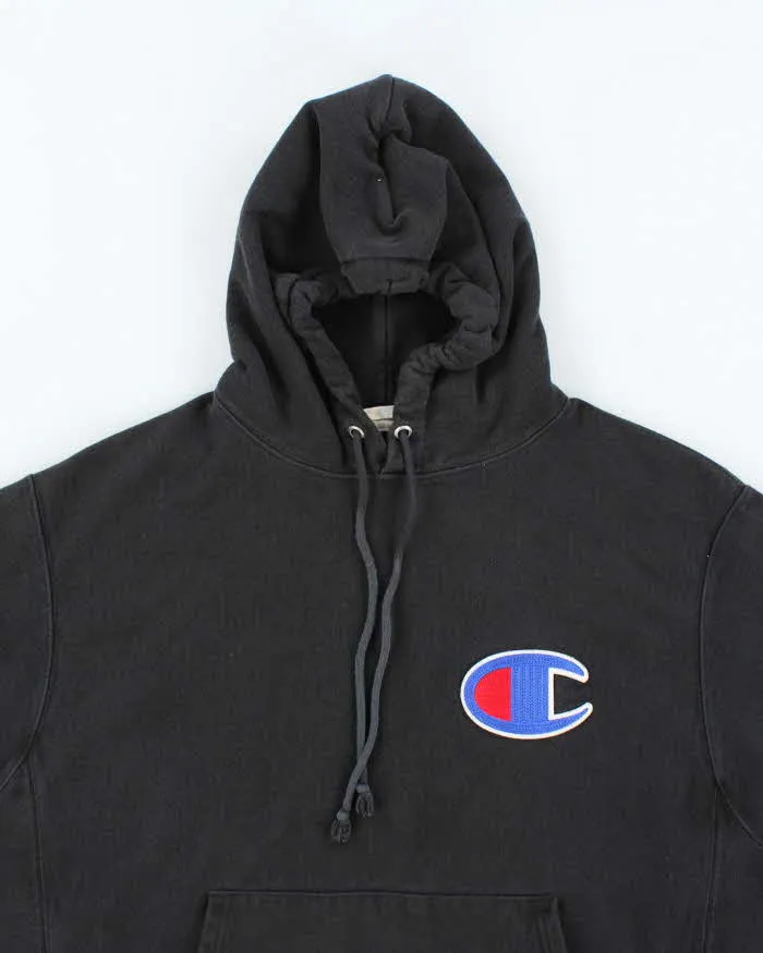 Vintage 2000's Champion Big Patch Logo Heavyweight Hoodie - L sold by Rokit product image thumbnail 3