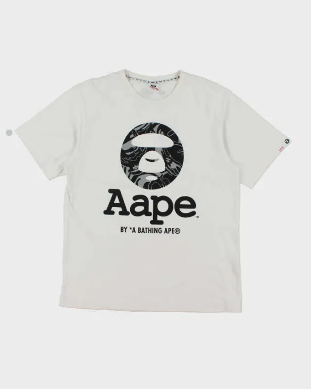 Vintage 2000's Aape by Bathing Ape Centre Graphic T-Shirt - L sold by Rokit