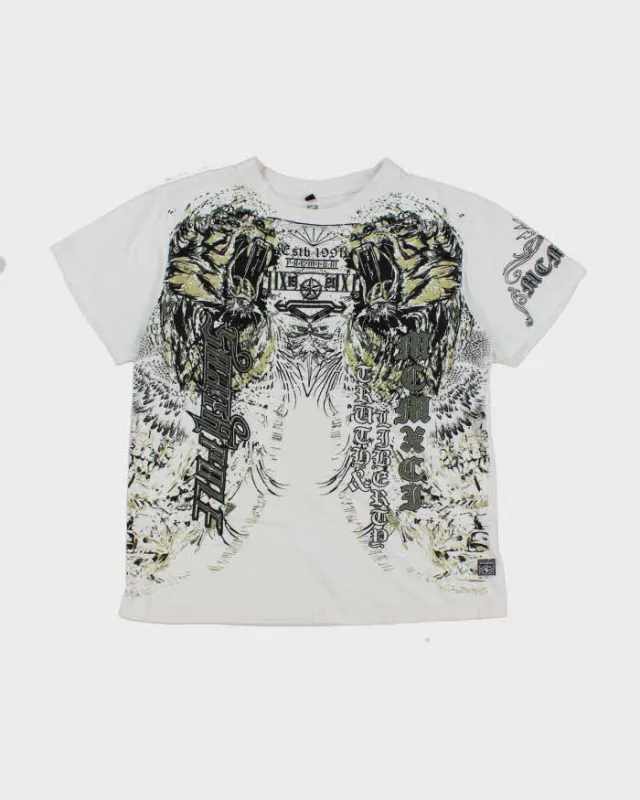 Vintage Y2K Southpole Gothic All Over Print Graphic T-Shirt - XL sold by Rokit