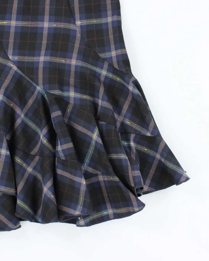 Vintage 00s Le Chateau Check Flare Hem Skirt - XS sold by Rokit product image thumbnail 3
