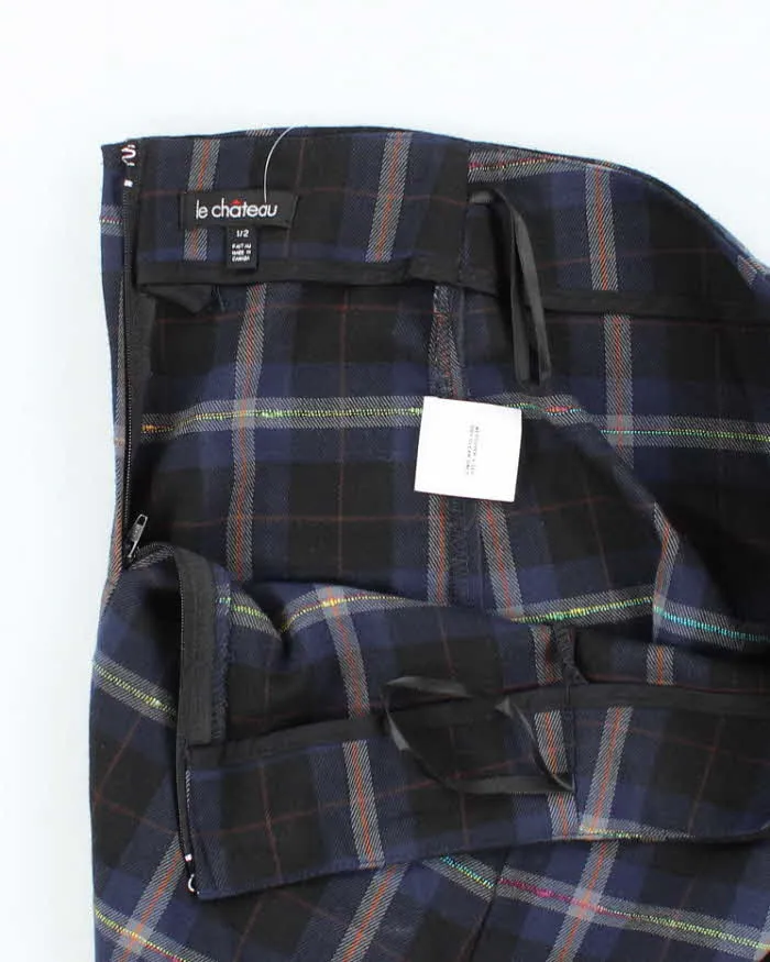 Vintage 00s Le Chateau Check Flare Hem Skirt - XS sold by Rokit product image thumbnail 5