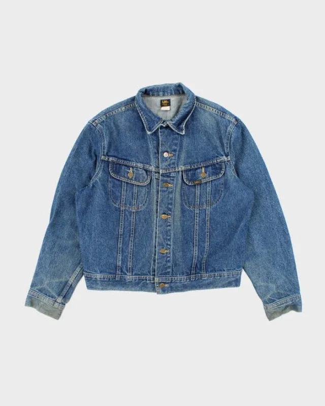 Vintage 80's Lee Dark Wash Faded Denim Jacket - L sold by Rokit