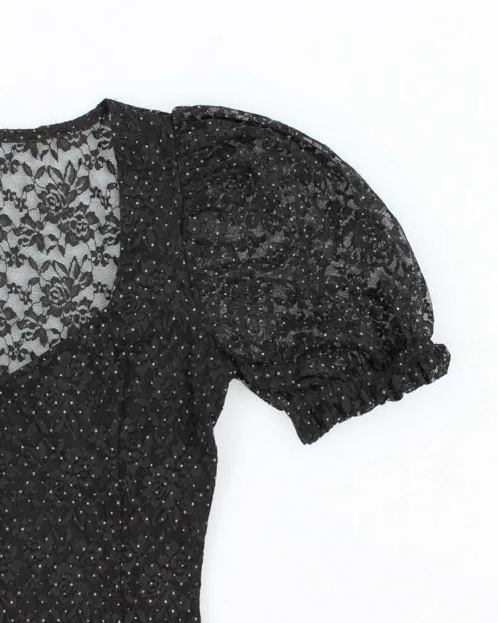 Vintage Y2k 00s Dynamite Polka Dot Lace Top - S sold by Rokit product image thumbnail 4