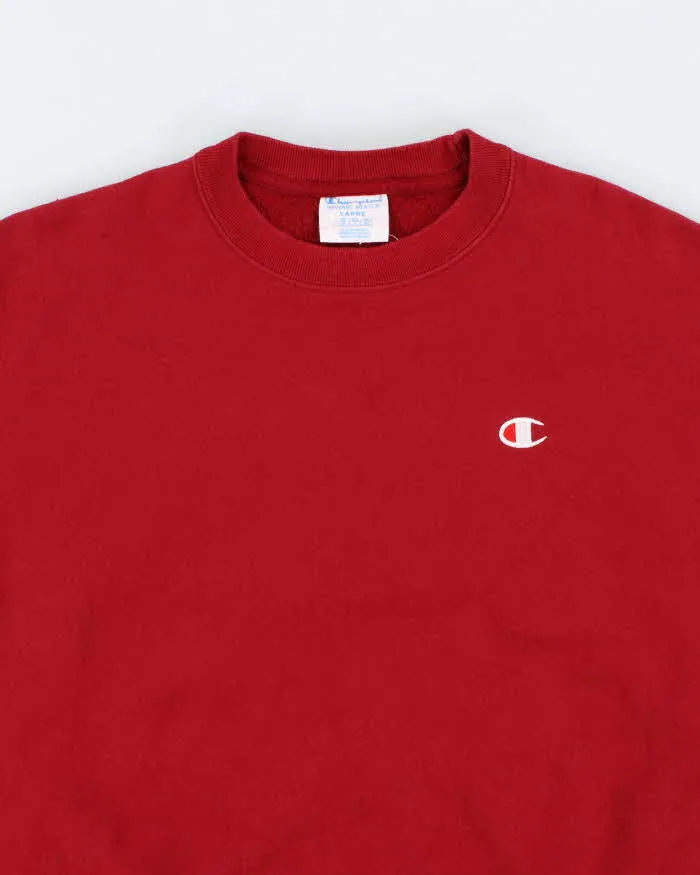 Men's Champion Red Sweatshirt - L sold by Rokit product image thumbnail 3